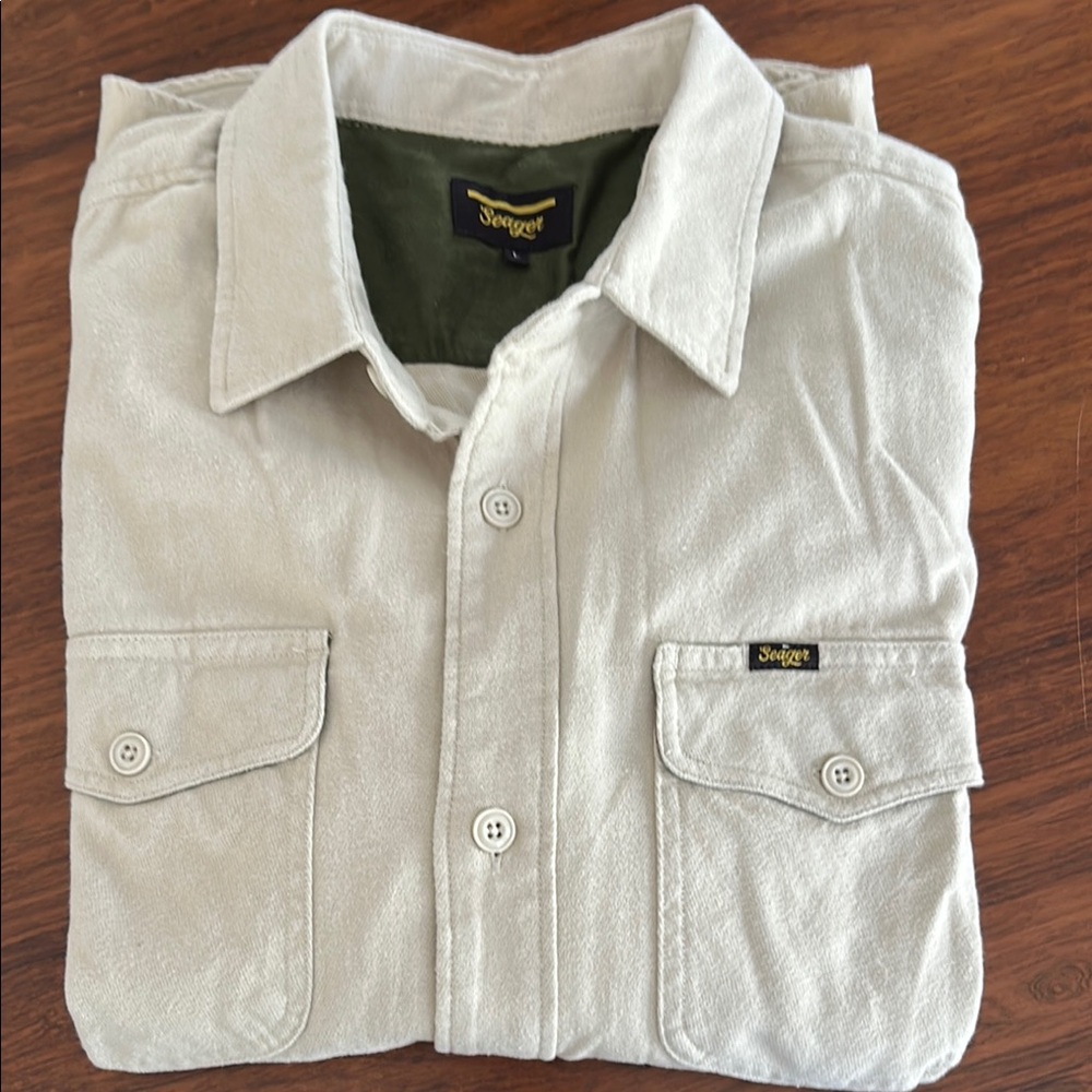 Men's Cream Shirt by Seager
